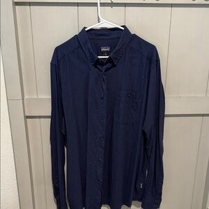 Patagonia Dark Blue Casual Button-Down Shirt
